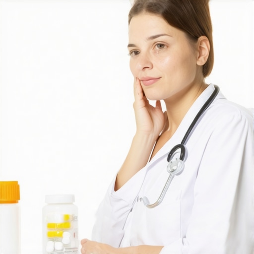 Person contemplating injectable obesity treatments with medical documents