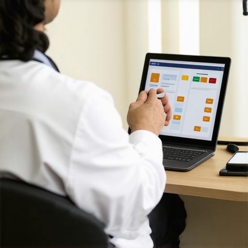 Doctor consulting with patient via telehealth about weight loss medications