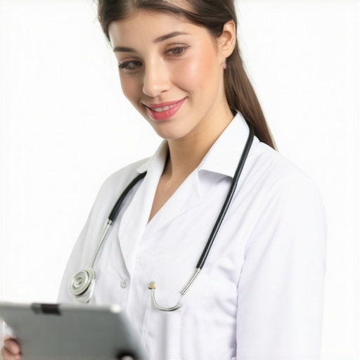 A doctor and patient engaging in a virtual health consultation through a computer screen.
