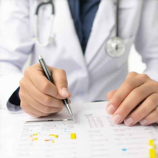 A person discussing weight loss options with a doctor in a clinical setting