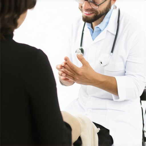 Healthcare professional discussing FDA-approved weight loss injections with patient