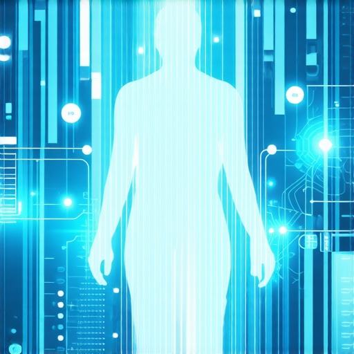 A high-tech medical interface displaying genetic, microbiome, and health data for personalized weight management