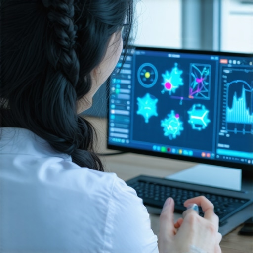 A doctor reviewing digital health data and genetic profiles for personalized weight management