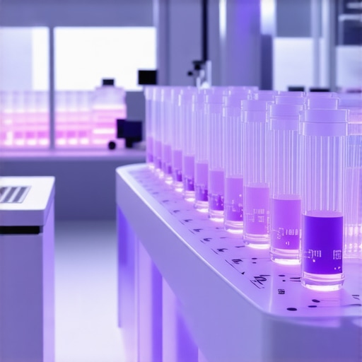 Genetic testing and AI technology in a medical lab for personalized weight loss solutions.