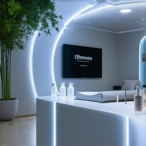 Modern clinic with digital health tools and injectable medications for weight management