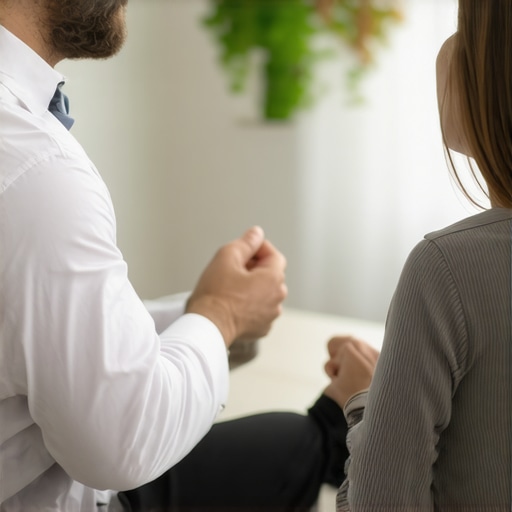 Innovative obesity clinic consultation Healthcare professional discussing injectable weight loss options with patient in clinic