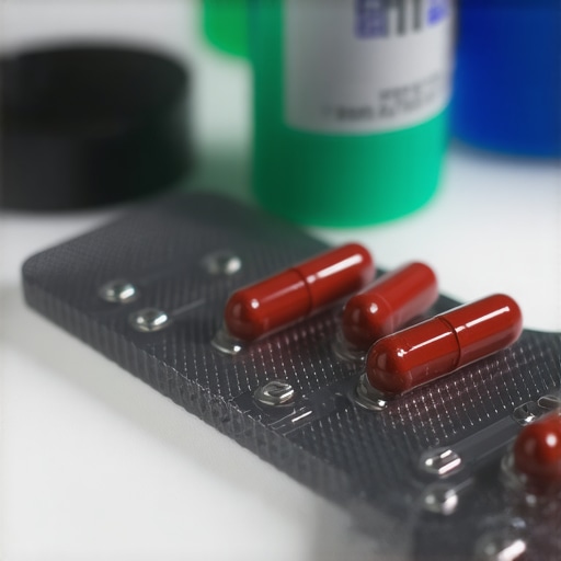 Futuristic nanotechnology device in a lab setting designed for weight loss medication delivery