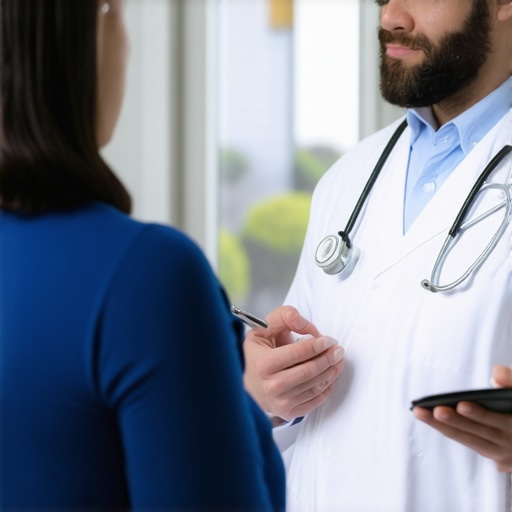 Doctor consulting with a patient through video call about weight loss treatments.