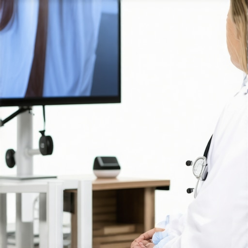 Remote consultation with healthcare provider discussing injectable weight loss treatments