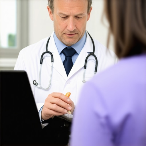 Doctor discussing prescription weight loss options with patient in clinic