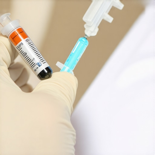 Proper injection technique for weight loss medications Healthcare professional demonstrating injection technique for GLP-1 medications