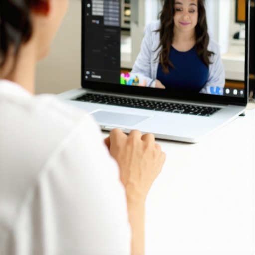 Person talking to a doctor via telemedicine about prescription weight loss medications