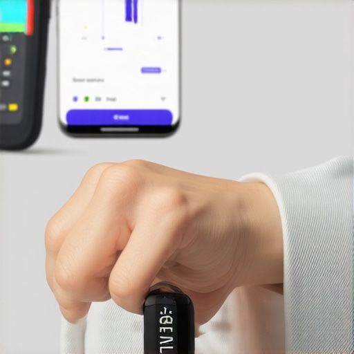 Person tracking health metrics with Fitbit and smartphone app