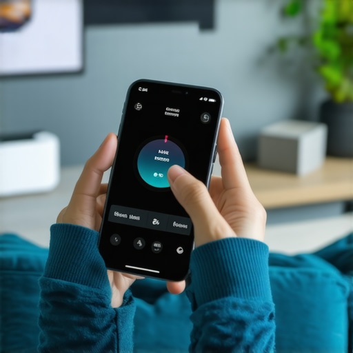 Using Tech for Long-Term Weight Maintenance Person tracking health with a fitness device and app in a modern home