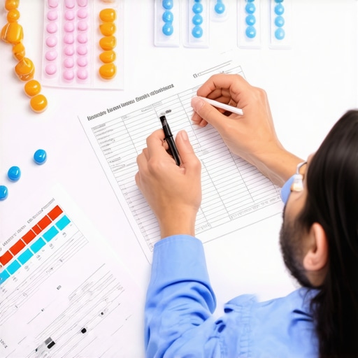 Doctor advising a patient on prescription weight loss medications in a clinic setting.