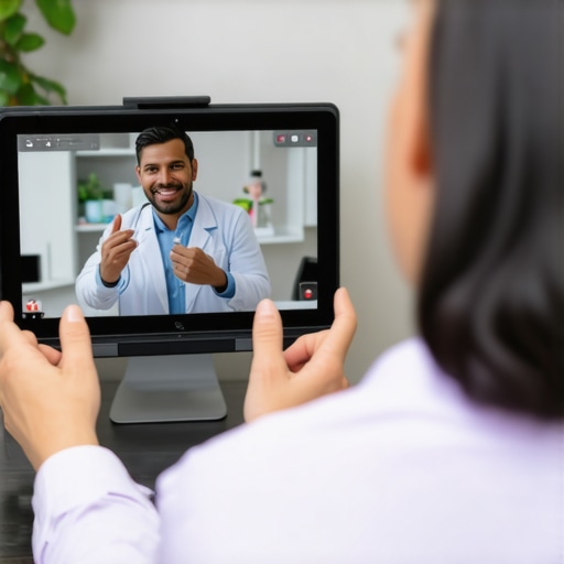 A healthcare provider discussing weight loss medications with a patient on a laptop.