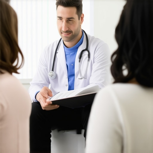 Doctor discussing prescription weight loss medications with a patient