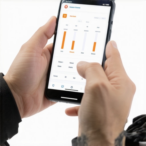 Digital Tools for Weight Loss Maintenance Person monitoring weight loss with smartphone app, fitness tracker, and health device