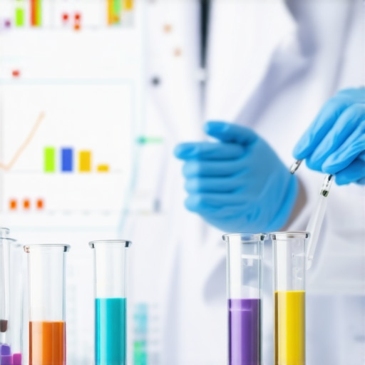 Scientist studying medication options for weight loss in a lab setting