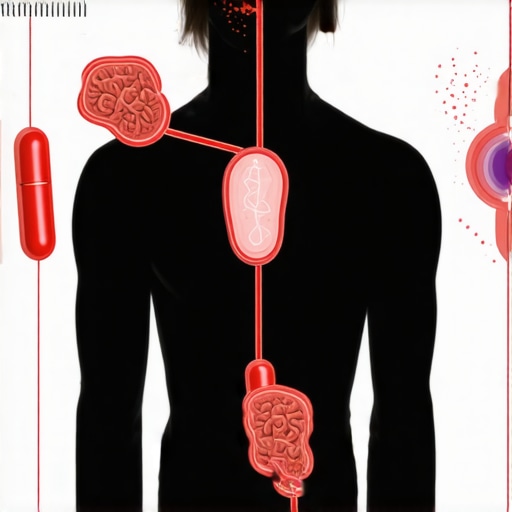 Hormonal Pathways in Weight Loss Medications Illustration of hormone pathways affected by prescription weight loss drugs like Wegovy and Tirzepatide.