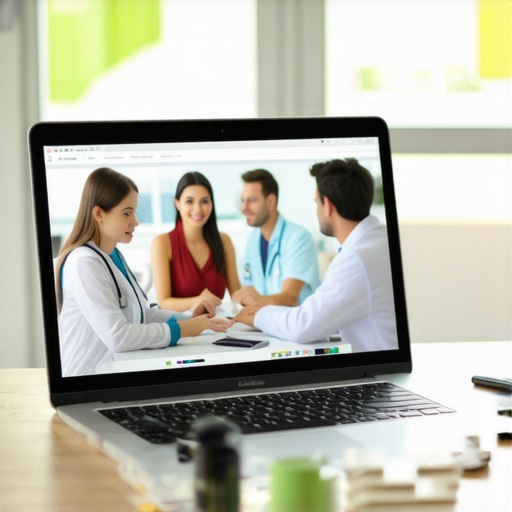 A person consulting a doctor online about FDA-approved weight loss medications