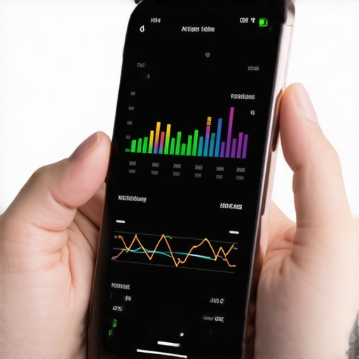 Person using smartphone to monitor weight loss progress