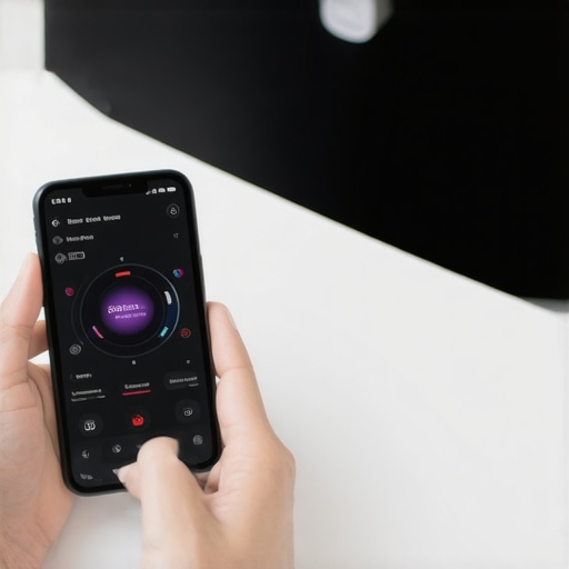 Using Technology for Weight Maintenance Person tracking weight and health data with smartphone app and smart scale.