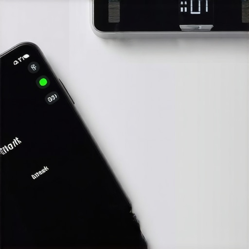 Digital Tools for Long-Term Weight Loss Success Smartphone with diet app and digital scale on a kitchen counter