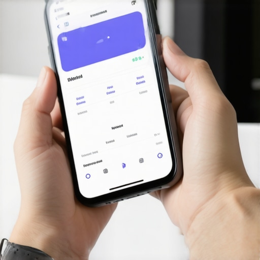 Person monitoring their weight loss using smartphone, smart scale, and habit-tracking app