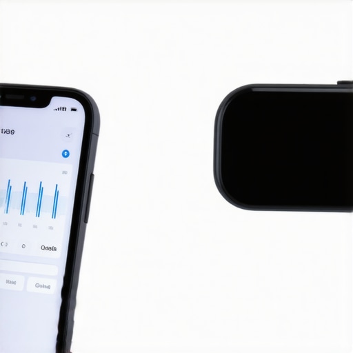A person using a smartphone app to track weight and glucose levels for long-term health.